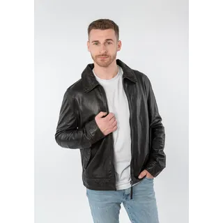 Mauritius Lederjacke "MMVylli" mit Umlegekragen, schwarz braun