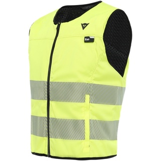 Dainese Smart Hi-Viz, Airbagweste - Neon-Gelb - XS