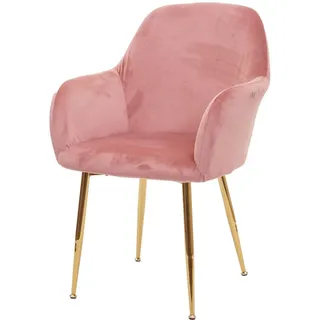 MCW Esszimmerstuhl Altrosa , Textil , 57x83x57 cm , Esszimmer, Stühle, Armlehnstühle