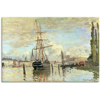 Artland Wandbild »Die Seine in Rouen. 1874.«, Boote & Schiffe, (1 St.), als Alubild, Outdoorbild, Leinwandbild, Poster in verschied. Größen Artland naturfarben