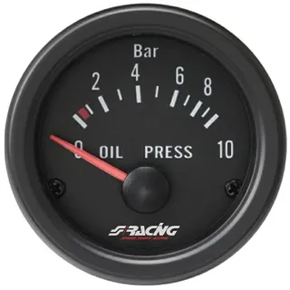 Simoni Racing OP/B Elektrische Öldruckanzeige Sensoren, Retro Lighted, White Face