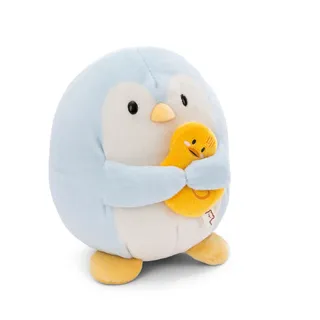 NICI MYMOCHI Pinguin Waddle 16 cm mit Ente in Geschenkbox 11x12x6,5 cm, Flauschiges Stofftier zum Kuscheln, Spielen und Liebhaben - 61149