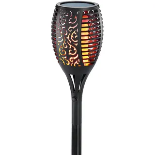 Kynast Garden Solarfackel Gartenstecker mit Flammeneffekt Höhe 78cm - Schwarz