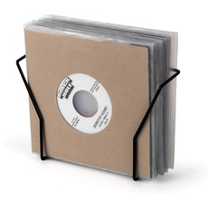 GLORIOUS Vinyl Set Holder smart 7'' - für bis zu 25 Schallplatten im 7''-Format, leichte und stabile Konstruktion aus Metall, inkl. Befestigungszubehör, schwarz