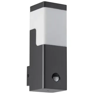 LED Außen-Wandleuchte Diego mit Bewegungsmelder inkl. Leuchtmittel LED fest verbaut, IP44, Aluminium Druckguss - Schwarz