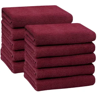 ZOLLNER Handtuchset 50 x 100 cm rot 10 St.