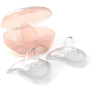 Nip breast-feeding caps, size L, 24 mm, 2 pieces, for a natural drinking experience, with storage box