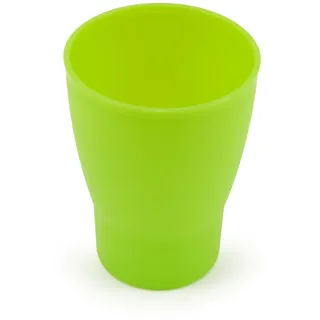 GIO'STYLE GioStyle Trinkbecher aus lebensmittelechtem Kunststoff | Ø 7,8 cm | Grün | Made in Italy | Perfekt für Partys, Picknicks, Camping | Linie Trippy