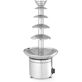 HENDI Schokoladebrunnen, mit 5 Ebenen, Schokofondue, Schokobrunnen, Schokofontäne, maximale Schokoladekapazität: 6 kg, 230V, 265W, ø330x(H)700mm, Edelstahl