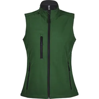 SOLS Damen Rallye Softshell-Bodywarmer / Softshell-Weste PC350 (S) (Flaschengrün) - Grün
