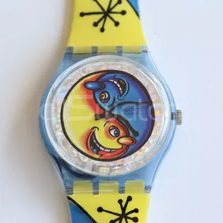 SWATCH SPECIAL 1996 - GN164 - Fiz N 'Zip - Neu By Kenny Scharf