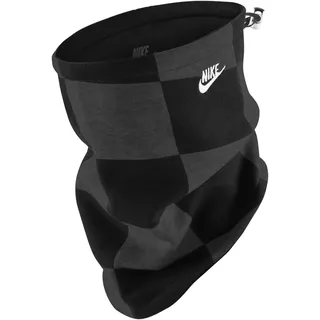 Nike Neckwarmer Reversible Club Fleece Wendeschal Schlauchschal Winter Halswärmer warm weich Running Training Outdoor Sport, Black/Dk Smoke Grey/Black, One Size