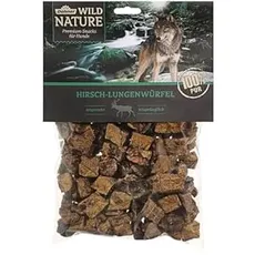 Dehner Wild Nature Hundesnack, Premium Hundeleckerli glutenfrei / getreidefrei, Würfelsnack für ernährungssensible Hunde, Hirsch-Lunge, 2 x 200 g