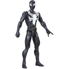 Marvel Spiderman Figur Titan Spider Black Suit, 30 cm, E2344