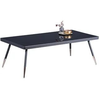 M2 Kollektion Rom 2 Couchtisch, Metall, Anthrazit, Gold, schwarz, 120x41x60cm