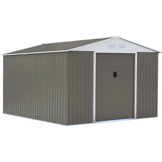 Habitat et Jardin Gerätehaus aus Metall 12,99 m Taupe