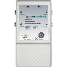 Axing TVS 16-00 6 fach Verteilverstärker für kleine BK (Kabelfernsehen) und terrestrische Netze mit UKW u. DVB-T2 HD
