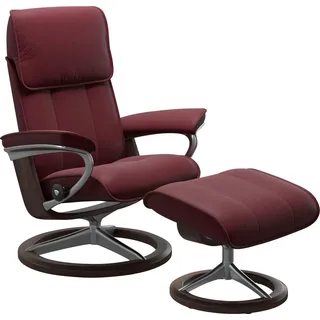 Stressless Relaxsessel Admiral Leder 84 x 100 x 73 cm rot mit Kopfteil