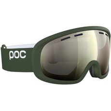 POC Unisex – Erwachsene Fovea Mid Skibrille, Epidote Green/Partly Sunny Ivory, Einheitsgröße