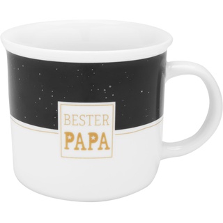 GRUSS & CO Tasse mit Motiv "Bester Papa" | Lieblingstasse in Geschenkbox, Porzellan, 38 cl, Tasse mit Spruch | Geschenk, Geburtstag, lustiges Geschenk | 48938