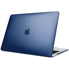 Fintie Hülle Kompatibel mit MacBook Pro 13 (2016-2022) A2338(M2/M1)/A2289/A2251/A2159/A1989/A1706/A1708, Ultradünne Hartschale Schutzhülle, Blau(Matt)