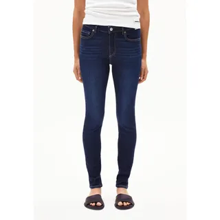 TILLAA MID WAIST SKINNY JEANS | Bio-Baumwoll Mix X-Stretch - blau (31-32)