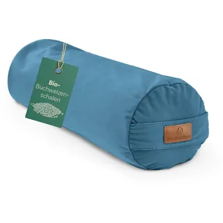 #DoYourYoga Zylinder Yogabolster | Gefüllt mit Bio-Buchweizenschalen (KBA) | 68cm x 22cm | Waschbarer Bezug | Yogakissen & Meditationssitz | Zafukissen für Yin Yoga