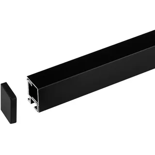 HKT Profilleisten-Set , Schwarz , Metall , 180x2.2x2.9 cm , Küchen, Küchenmöbel