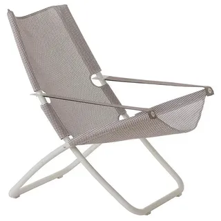 Liegestuhl Snooze - mattweiss - eis