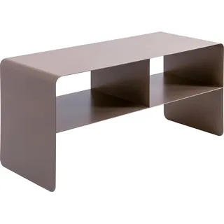 Kare Design Lowboard Lounge M, Grau, 90x37x44 cm, TV-Schrank, Sideboard, minimalistisches Design, 2 Fächer, Stahl, Industrial, Modern, Wohnzimmer