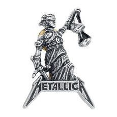 Metallica  Justice For All  Pin  silberfarben