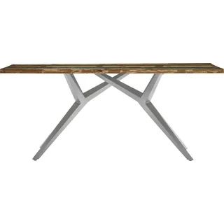 SIT Möbel Esstisch 200 x 73 x 100 cm silber