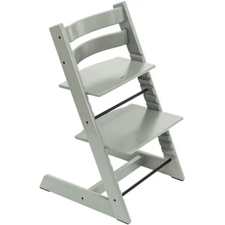 Stokke Hochstuhl , Salbeigrün , Holz , Buche, Eiche , massiv , 46x79 cm , Fußstütze verstellbar, Sitzfläche verstellbar , Babymöbel & Kindermöbel, Babyzimmer, Hochstühle