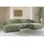 Eckcouch U form Wohnzimmer Couch Large 342cm Siena stoff Poso Hellgrün Olive
