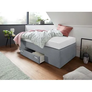Westfalia Schlafkomfort Boxspringbett 90 x 200 cm Grau