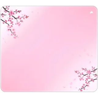 Corsair MM300 Cherry Blossom Groß Anti-Fray-Stoff-Gaming-Mauspad – Rosa