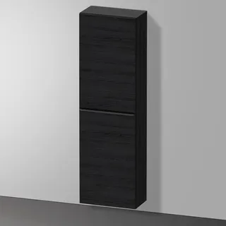 Duravit D-Neo Halbhochschrank 40 x 132 x 24 cm Schwarz/Eiche