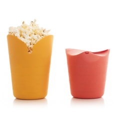 Bild Popcorn-Bereiter, faltbar, Silikon, Mehrfarbig,
