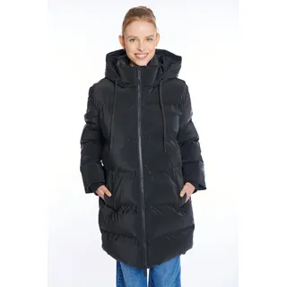 Steppmantel HAILY’S "LS P JK Va44lea", Damen, Gr. S, schwarz, Steppware, Obermaterial: 100% Polyurethan, unifarben, Po-bedeckend, V-Ausschnitt, Mäntel Steppmantel
