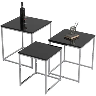 VCM 3-tlg. Set Beistelltisch Couchtisch Sofatisch