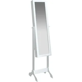 vidaXL Standspiegel Weiß 34x37x146 cm - Weiß