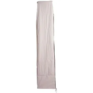 Schutzhülle MCW FÜR Ampelschirm BIS 43M Cremeweiß, Grau , Weiß, Grau , Textil , 60x240x60 cm , Sonnenschutz, Sonnenschirmhüllen