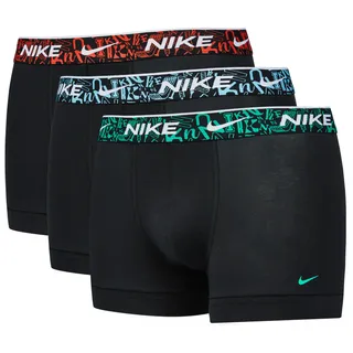 Nike Trunk 3Pk Blk-Pcnt Rd/Aqs Blue/Stdm Grn-Lg Wb S