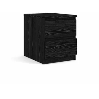 ebuy24 Nachtschrank schwarz Esche , Schwarz , Holzwerkstoff , 40x50x50 cm , Schlafzimmer, Nachtkästchen