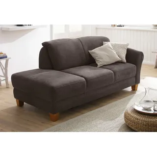 Recamiere HOME AFFAIRE "Gotland", braun (espresso), B:194cm H:84cm T:91cm, Struktur (100% Polypropylen);Luxus-Microfaser (100% Polyester) 90% Polyester/10% Polyamid;Luxus-Microfaser (100% Polyester), Sofas, Recamiere, wahlweise Armlehne links oder rechts, in drei Bezugsqualitäten