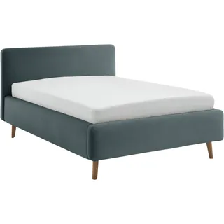 Meise Möbel meise.möbel Polsterbett Mattis 120 x 200 cm Stoff Blau Eisblau