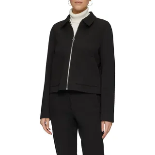 s.Oliver BLACK LABEL Damen 2157126 Blouson Mit Hemdkragen, Schwarz, 34 EU