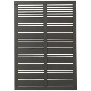 Plus Holz Sichtschutzzaun Silence 120 x 170 cm Umbragrau