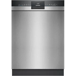 Siemens SN43HS16AE iQ300, Unterbau-Geschirrspüler 60 cm, Made in Germany, Besteckkorb, smartStart, drei Mal schneller spülen, HygienePlus Programm, intensiveZone, aquaStop, Gebürsteter Stahl