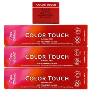 Color Touch Vibrant Reds 7/43 mittelblond rot-gold 60 ml